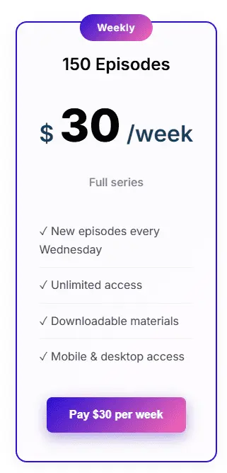 algeprime weekly price